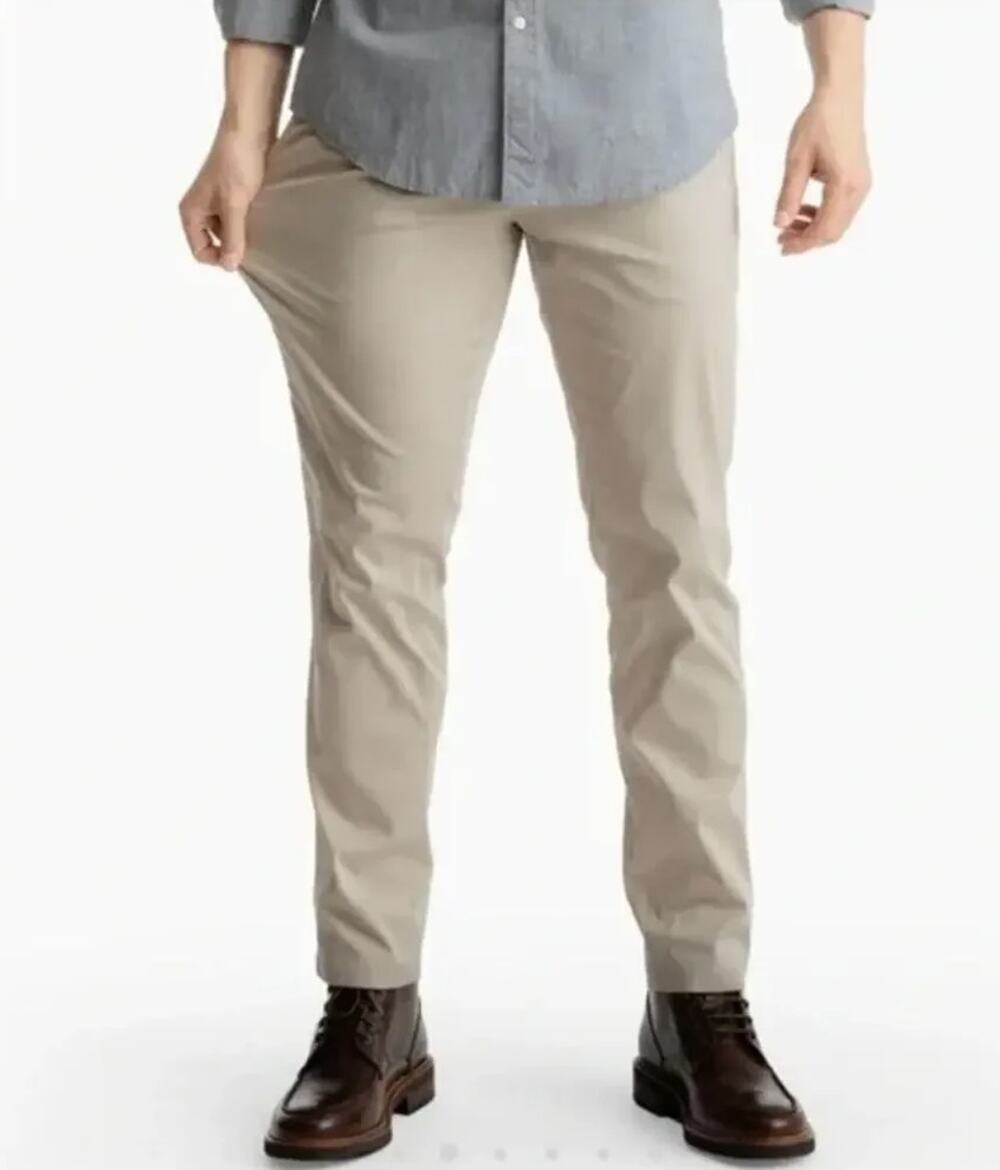 Birddogs Slim Fit Stretch Chino Pants Khaki Men's Size 34x30